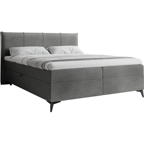 Lit boxspring Viter, Vibe 95, Double, Continental, 180x200, Tissu, Disponible, 196x213x107cm (1/5)