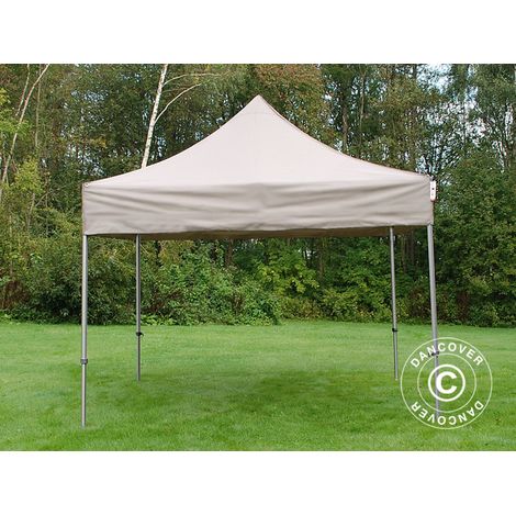 Tente pliante Chapiteau pliable Tonnelle pliante Barnum pliant FleXtents PRO Steel 3x3m Latte (1/5)