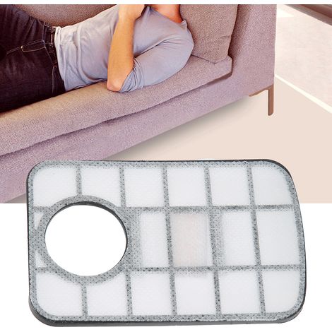 Filtre Principal Compatible pour Boîte à Poussière Aspirateur Intelligent OBOWAI Accessoires Ob8 - Matériel ABS+Fibre - 11x7x0.5cm - 1 unité (1/5)