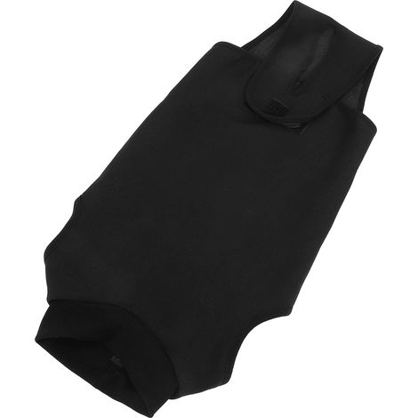 Combinaison post-opératoire pour chien, fermeture velcro professionnelle, réutilisable, anti-léchage, lavable, absorbante, taille S (1/5)