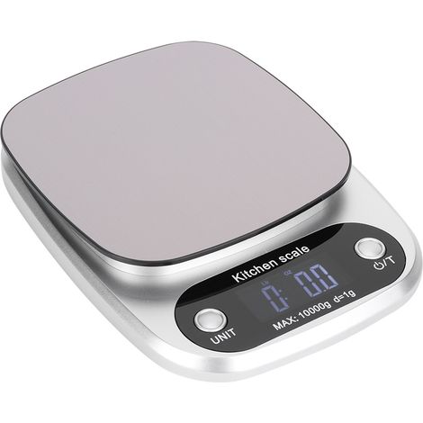 Balance de cuisine numérique de haute précision en acier inoxydable, 10 000 g, 1 g, balance électronique de table (1/5)