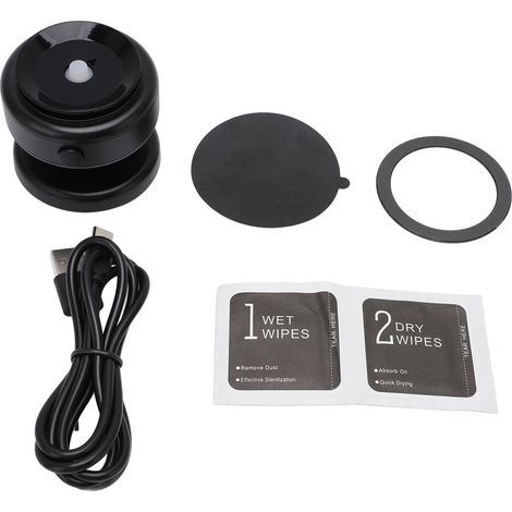 Magnetic Car Phone Holder - 5kg Suction Force, Portable Electric Suction Cup Mount, Black (1/3)