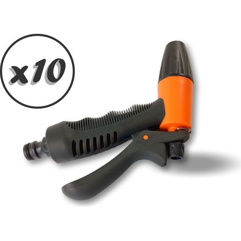 Pistolet buse tuyau Connexion raccords tétine Débit d’eau réglable - Lot de 10 - Forme buse (1/5)