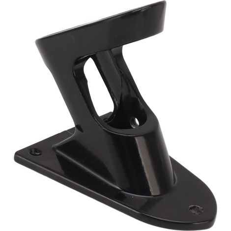 Fahnenmasthalterung aus Aluminiumlegierung, Doppelloch, rostfrei, verdickt, robust, für den Außenbereich, schwarz (1/5)