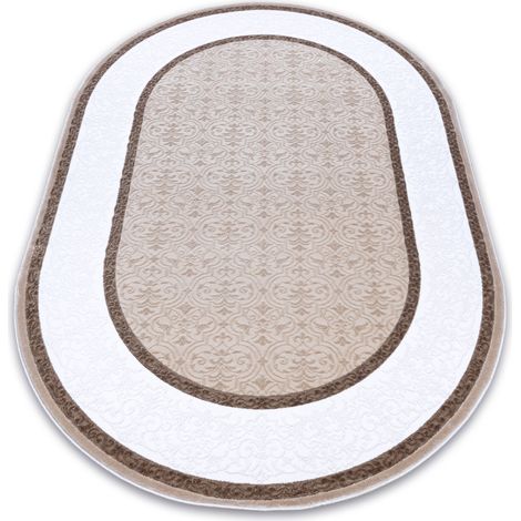 Alfombra TULS estructural, franjas  51231 vintage marfil / gris beige 120x170 cm (1/5)