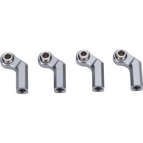 Lot de 4 rotules métalliques en alliage, diamètre 7 mm, filetage M4, haute précision, pour voitures RC, couleur titane. (1/5)