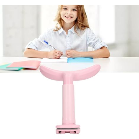 Haltungskorrekturgerät für Grundschüler und Kinder, Augenschutz, Haltungskorrektur, Anti-Myopie, Rückenstütze, kirschrosa Clip-on-Tisch, Modell A (1/5)