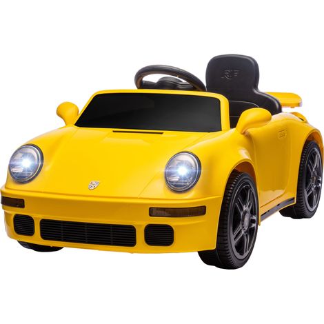 Auto elettrica per bambini compatta 103 x 55 x 44 cm autonomia 60-80 min controllo parentale design di tendenza in PP giallo 210000608