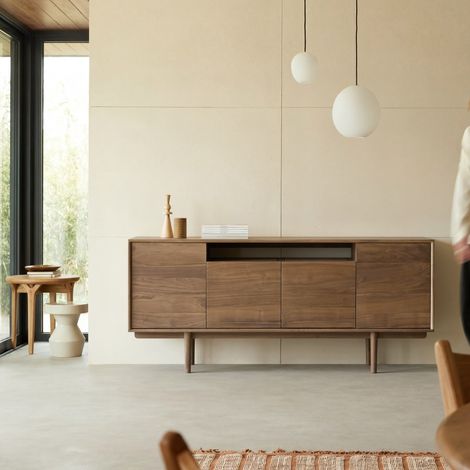 Ellie - Buffet en noyer massif 180 cm (1/5)