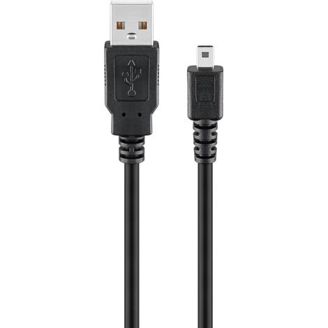 Goobay 93972 cable USB USB 2.0 1,8 m USB A Mini-USB B Negro