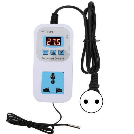 Intelligenter Thermostat mit einstellbarer digitaler Steuerung, Stecker 10A WT-1001, 110–220 V, EU
