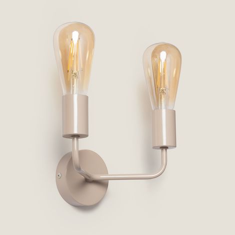 Wandleuchte Jayso 2 Spots Beige (1/4)