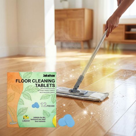 Bodenreinigungstabletten für Fliesen und Holzböden – Entfernt Flecken, beseitigt Gerüche, hinterlässt einen angenehmen Duft und verbessert den Glanz – Brausetabletten – 12 Stück -- BIEMMEDUE (1/5)