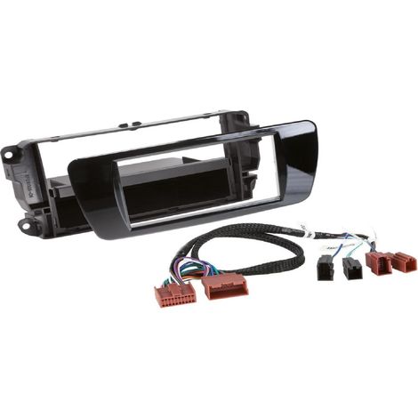 Facade autoradio 1DIN compatible avec Seat Ibiza 6J FL - Noir Brillant