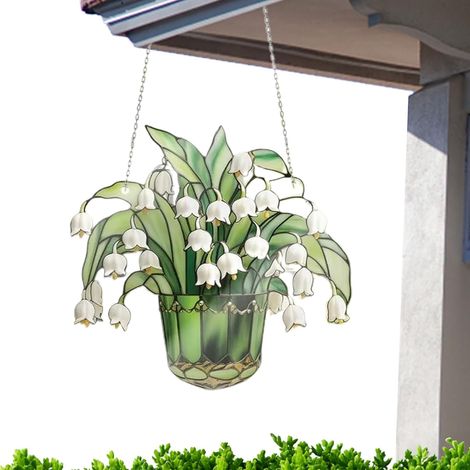 Innenfenster Buntglas Sonnenfänger Lily of Valley