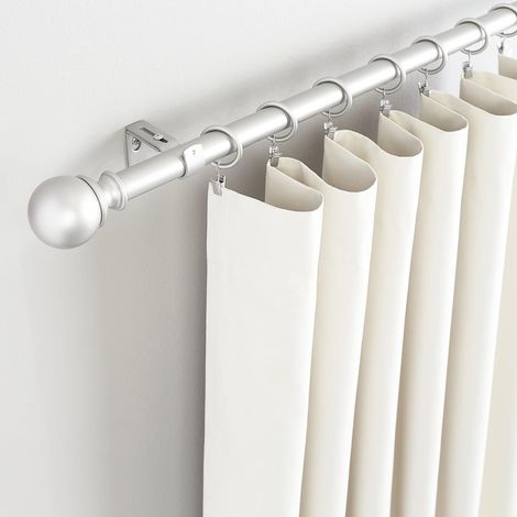 Crochets Muraux Robustes et Réglables Pour Tringle de 2,5cm (1po), Lot de 2, Nickel Argenté