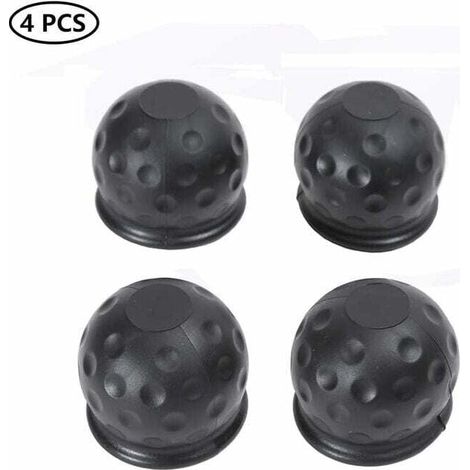 Ulisem4 X 50 mm Copertura per sfera di traino, Copertura per sfera di traino in gomma nera, Cappuccio di protezione per sfera di traino, Cappuccio di protezione per sfera di traino (gomma) (1/4)