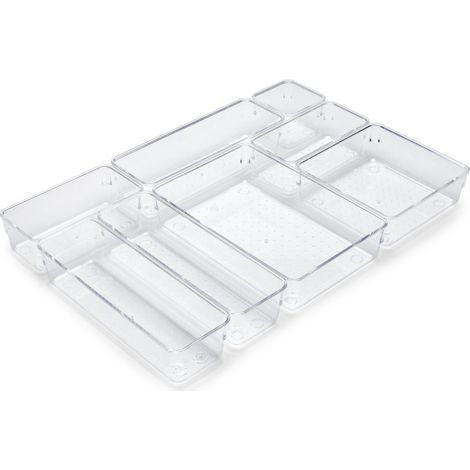 Emuca Kit organizzatore Cube in plastica trasparente resistente (1/7)