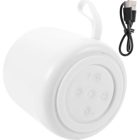 Mini Haut-Parleur Audio Rechargeable sans Fil 5.0 Blanc Abs (1/5)