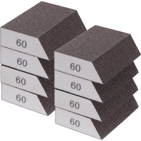 8pcs Papier Poncage Papier de Verre 60 Grain 120-180 (1/5)