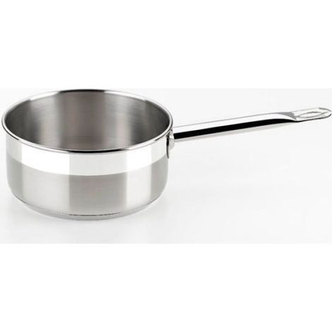 Casserole - Acier Inoxydable 18/10 - Fond Diffusant Triple Full Induction - Compatible Toutes Plaques Dont Induction - Lave-Vaisselle - 14 cm