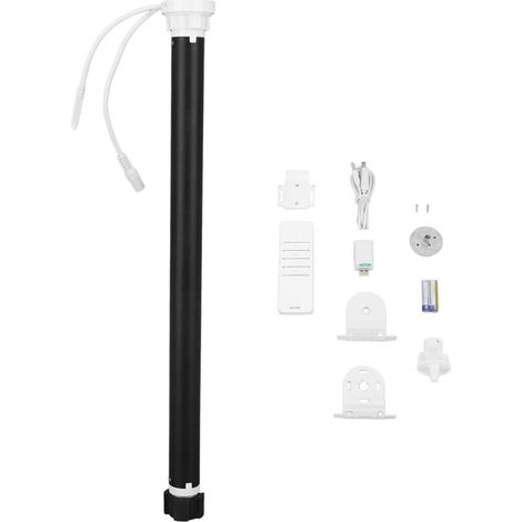 Moteur de store enrouleur électrique moteur de rideau d'ombrage de fenêtre à rouleau tubulaire rechargeable intelligent compatible avec tube de 38 mm 40 mm DC7.4V (1/5)
