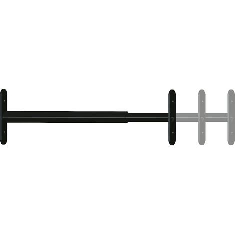 AFBAT GRILLE DE DEFENSE EXTENSIBLE 1 barreau 48 à 90cm noir