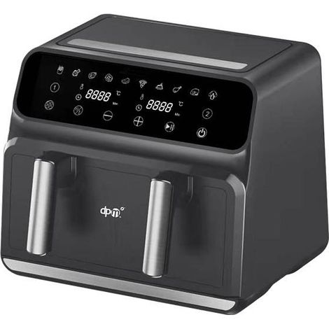 DPM Twin DPM801D Doble 8 L Independiente 1700 W Freidora de aire caliente Negro