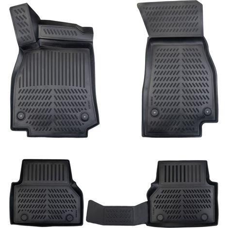 Set, 4 Stück – 3D-Gummifußmatten für den Innenraum aus TPE-Gummi, X-Series, für Audi A6 (C8) 2018+