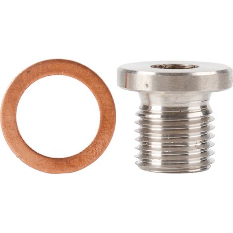 Plug sur l'oxygène Blanking, M12x1.25 mm O2 Plug Métal d'installation facile pour la moto.