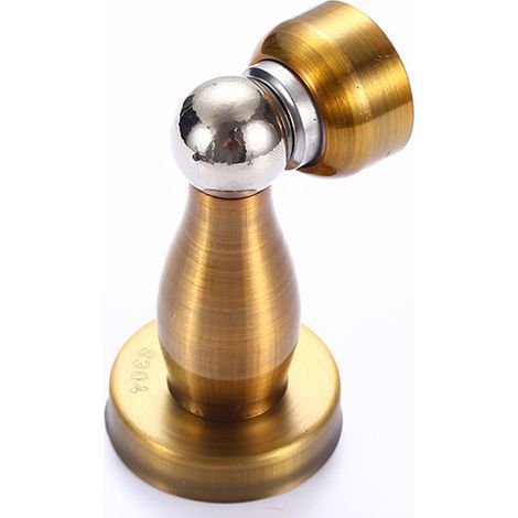 Butée De Porte Magnétique - Acier Inoxydable Brossé - Fixation Sans Perçage Ou Vis - Pour Chambre Bureau Salle De Bain - 1 Pièce (1/5)