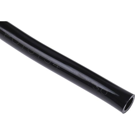 Tuyau à air RS PRO, 6mm x 4mm x 30m Noir en Polyuréthane ( Prix pour 1 ) (1/3)