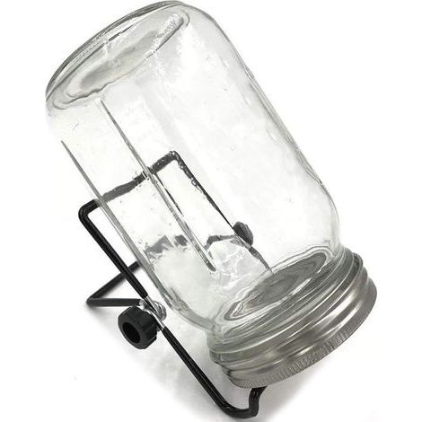 Set of 4 Seed Germination Box Holders, Black Germination Pot Holders, Stainless Steel Canning Jar Holders, Foldable Germination Holders (4 pieces) (1/5)