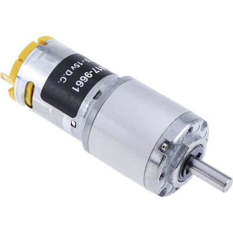 Motoréducteur CC RS PRO, 12 V c.c., 7,92 W, 116 tr/min, dia. de l'arbre 6mm ( Prix pour 1 ) (1/3)