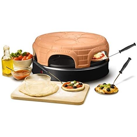 EMERIO PO-115848.1 HORNO DE PIZZA DE TERRACOTA HECHO A MANO DISEÑO DE PATENTE PARA MINI PIZZA, VERDADERA DIVERSIÓN EN FAMILIA PA