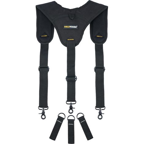 Ceintures Porte-outils Bretelles de ceinture à outils Bretelles rembourrées à 3 points et boucle de bretelles à 3 paquets (1/5)