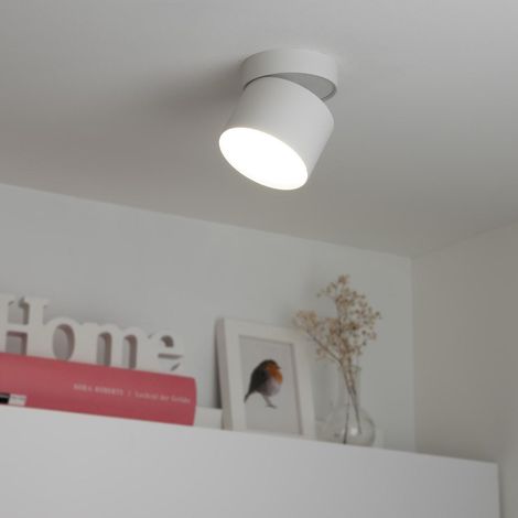 Aufbauleuchte schwenkbar GX53 - Farbe: weiß - LED Leuchtmittel: 6W neutralweiß dimmbar (1/5)