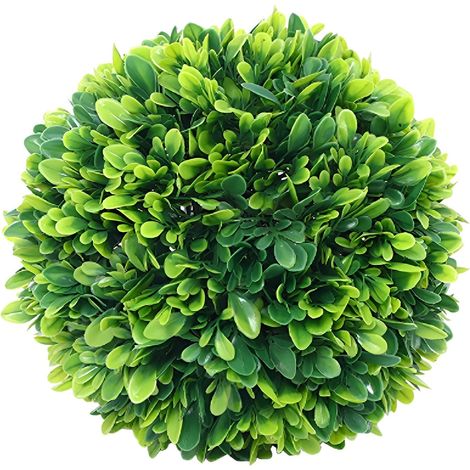 Boule De Plantes Artificielles - Topiaire En Plastique PE - Pour Jardin Arrière Balcon Et Décoration Intérieure - 35 Cm - 1 Pièce (1/5)