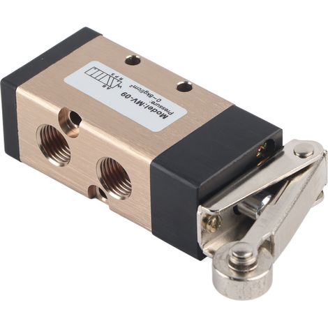MV-09 Pneumatisches Umkehrventil, 2 Positionen, 5-Wege-Rollenhebel, mechanisches Ventil, 1/4 Zoll PT (1/5)