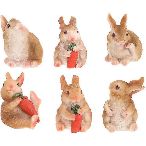 Modèle de lapin miniature en 6 pièces