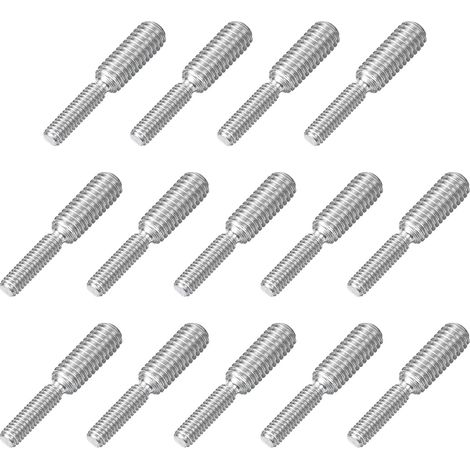 Tige Filetée Double Extrémité - 14 Pièces - Acier Inoxydable 304 - Réducteur M4 vers M6 - Fixation Meubles et Machines - 15mm (1/5)