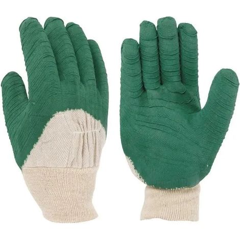 Guanti giardinaggio Cogex 83181 cotone lattice impermeabile traspirante