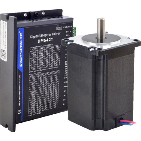 Kit di azionamento per motore passo-passo, coppia di tenuta di 2,4 Nm, corrente di 4 A (1/3)