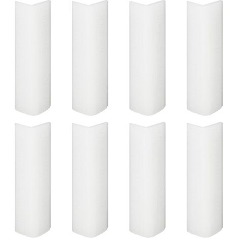 Self-Adhesive Corner Protectors for Baseboards, 0.55" x 2.17" Silicone, Corner Guards for Walls and Floors, Transparent, 8 Pieces 14 x 14 x 55 mm, Clear (1/5)