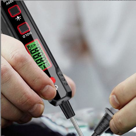 Testeur Numérique - Tension DC 2V 20V 100V - Résistance 2000Ω à 20MΩ - Continuité Sonore - Pour Diagnostic Électrique Automobile - 1 Pièce (1/5)