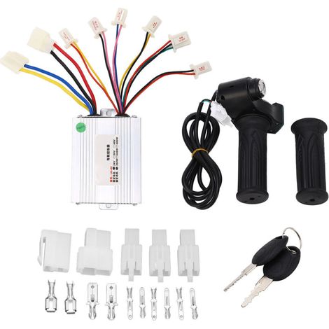 Kit de contrôleur de poignée d'accélérateur pour vélo électrique, 24V 350W, excellente dissipation thermique