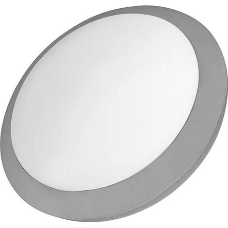 Forlight Ford Round - Aplique de Pared Exterior para Bombilla E27. Aplique Exterior de Pared o Techo para Jardín y Terraza. Plafón Impermeable IP65. Color Gris (1/3)