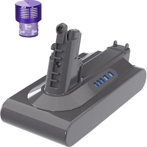 Batería de repuesto, capacidad de 6000 mAh, compatible con modelos de aspiradoras de alta gama, 1 unidad, 21,6 V (1/2)