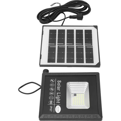 Lampadaire Solaire LED Extérieur IP67 Étanche Résistant Chaleur, Éclairage Jardin Rue Cour, Lumière Solaire Puissante pour Allée Patio, Projecteur Autonome (1/5)