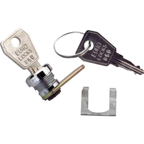 Serrure à clé n° 850 pour porte coffrets 8 à 9 modules (1/2)